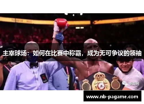 主宰球场：如何在比赛中称霸，成为无可争议的领袖