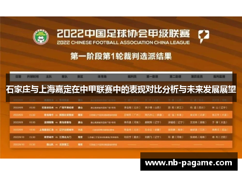 石家庄与上海嘉定在中甲联赛中的表现对比分析与未来发展展望